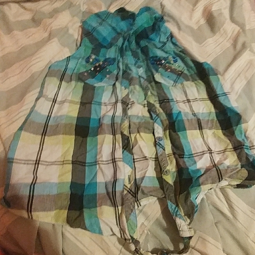 Plaid button up